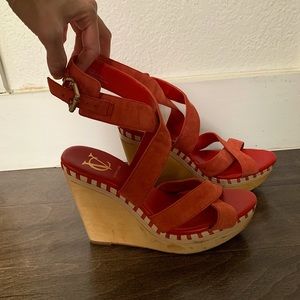 Vero Cuoio women’s wedge heel, size 7.5 - signs of wear through out